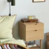Table de chevet avec deux tiroirs et une étagère - Hübsch