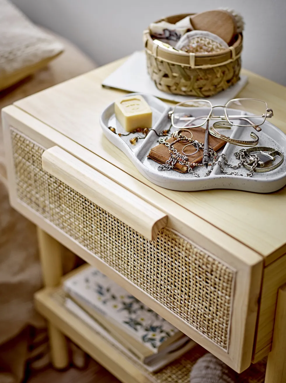Table de chevet cannage Manon - Bloomingville