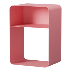 Table de chevet en acier rose 58x42x30cm Damio - Metallbude