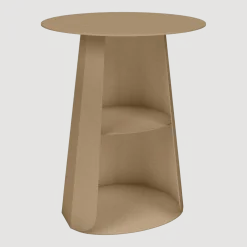 Table de chevet en acier sable 39 cm Ankara - Matière Grise