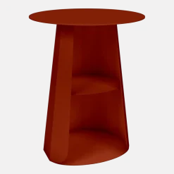Table de chevet en acier terracotta 39 cm Ankara - Matière Grise