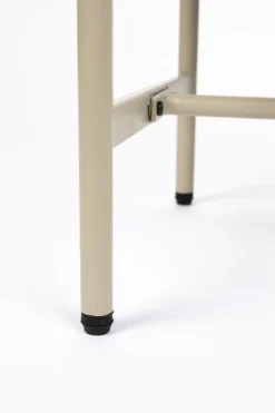 Table de chevet en bois et métal beige Sora - The Cool Republic