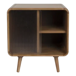 Table de chevet en bois foncé 40x50x55cm Rise - Zuiver