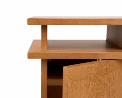 Table de chevet en bouleau brun chaud 37 x 37 x 54 cm Ratio - Frama