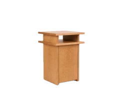 Table de chevet en bouleau brun chaud 37 x 37 x 54 cm Ratio - Frama