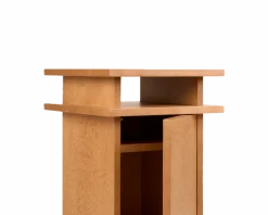 Table de chevet en bouleau brun chaud 37 x 37 x 54 cm Ratio - Frama