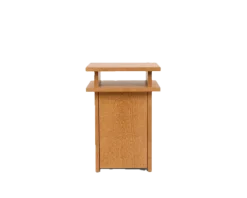 Table de chevet en bouleau brun chaud 37 x 37 x 54 cm Ratio - Frama