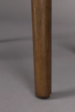 Table de chevet en travertin et chêne finition noyer Arda - Dutchbone