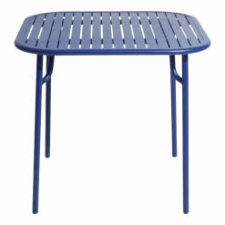 Table de jardin carrée bleue Week-End - Petite Friture