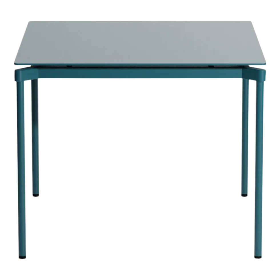 Table de jardin carrée bleu océan 70x70cm Fromme - Petite friture