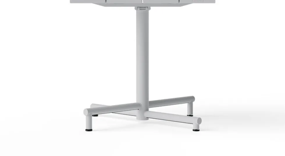 Table de jardin carrée en aluminium gris clair 80x76cm Fred's - Fatboy