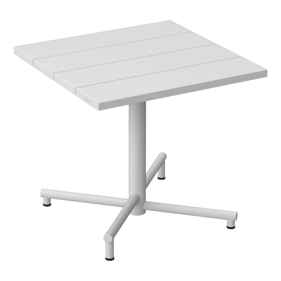 Table de jardin carrée en aluminium gris clair 80x76cm Fred's - Fatboy