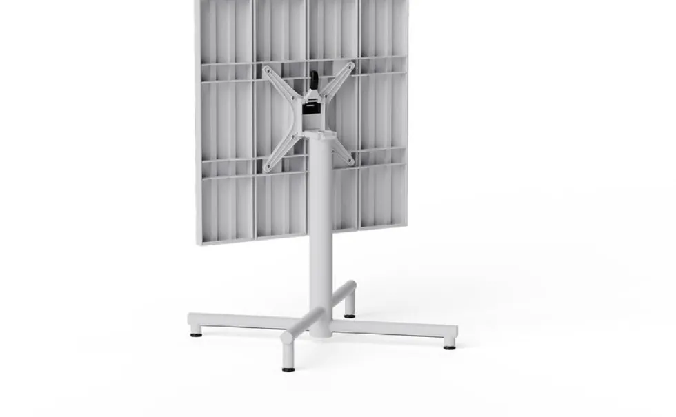 Table de jardin carrée en aluminium gris clair 80x76cm Fred's - Fatboy