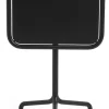 Table de jardin carrée en aluminium laqué gris anthracite 55x55x74cm Deville - HAY