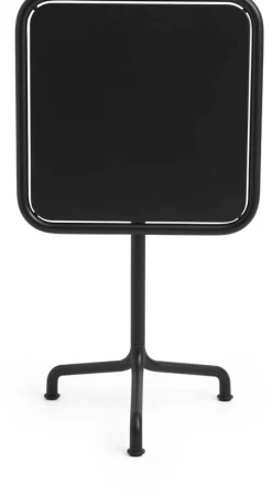 Table de jardin carrée en aluminium laqué gris anthracite 55x55x74cm Deville - HAY