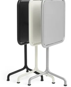 Table de jardin carrée en aluminium laqué gris anthracite 55x55x74cm Deville - HAY