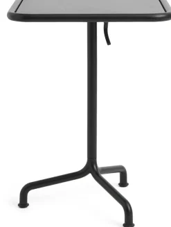 Table de jardin carrée en aluminium laqué gris anthracite 55x55x74cm Deville - HAY