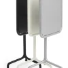 Table de jardin carrée en aluminium laqué gris argenté 55x55x74cm Deville - HAY