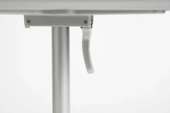Table de jardin carrée en aluminium laqué gris argenté 55x55x74cm Deville - HAY
