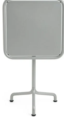 Table de jardin carrée en aluminium laqué gris argenté 55x55x74cm Deville - HAY