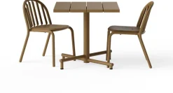 Table de jardin carrée en aluminium mocha 80x76cm Fred's - Fatboy