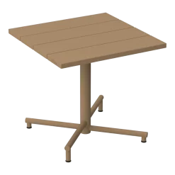 Table de jardin carrée en aluminium mocha 80x76cm Fred's - Fatboy