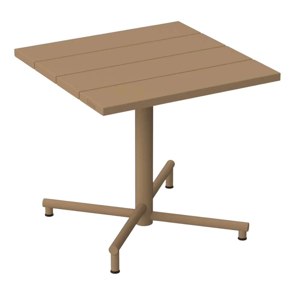 Table de jardin carrée en aluminium mocha 80x76cm Fred's - Fatboy