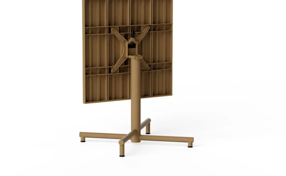 Table de jardin carrée en aluminium mocha 80x76cm Fred's - Fatboy