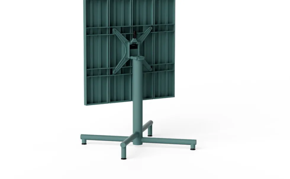Table de jardin carrée en aluminium sauge foncé 80x76cm Fred's - Fatboy