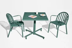Table de jardin carrée en aluminium sauge foncé 80x76cm Fred's - Fatboy