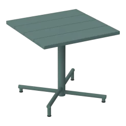 Table de jardin carrée en aluminium sauge foncé 80x76cm Fred's - Fatboy