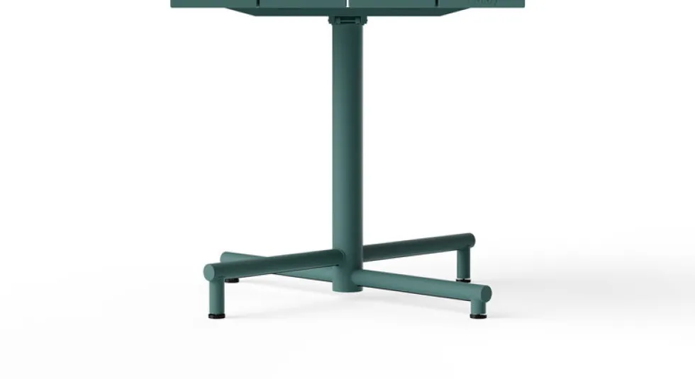Table de jardin carrée en aluminium sauge foncé 80x76cm Fred's - Fatboy
