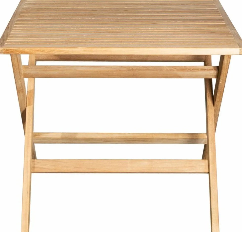 Table de jardin carrée en teck Flip - Cane-Line