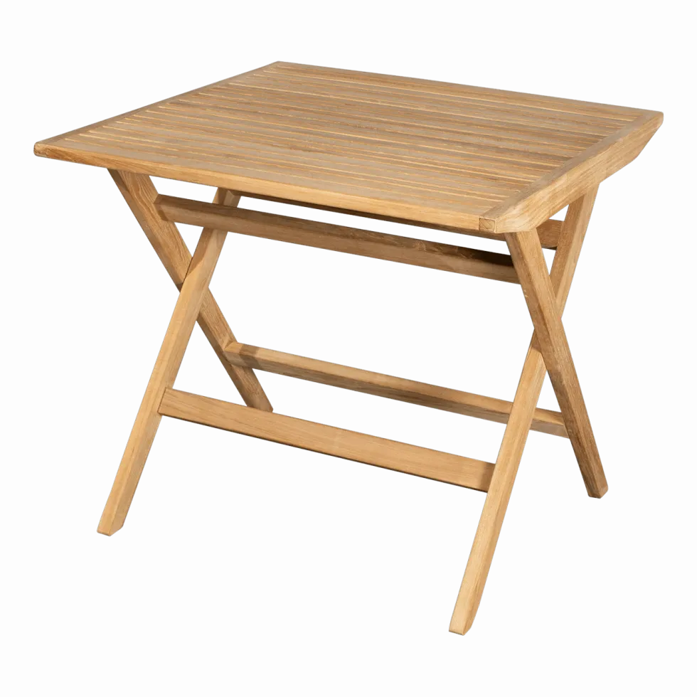 Table de jardin carrée en teck Flip - Cane-Line