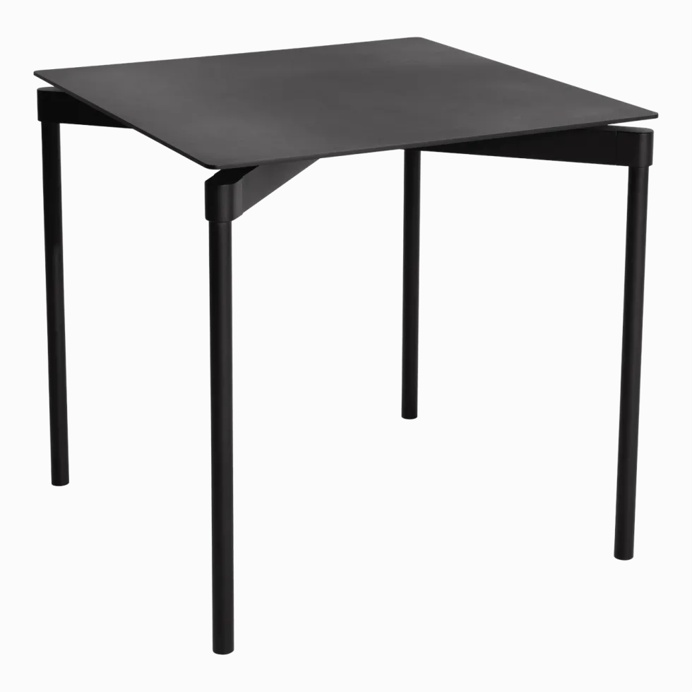 Table de jardin carrée noire Fromme - Petite friture