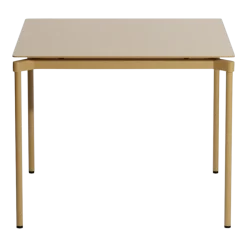 Table de jardin carrée or 70x70cm Fromme - Petite friture
