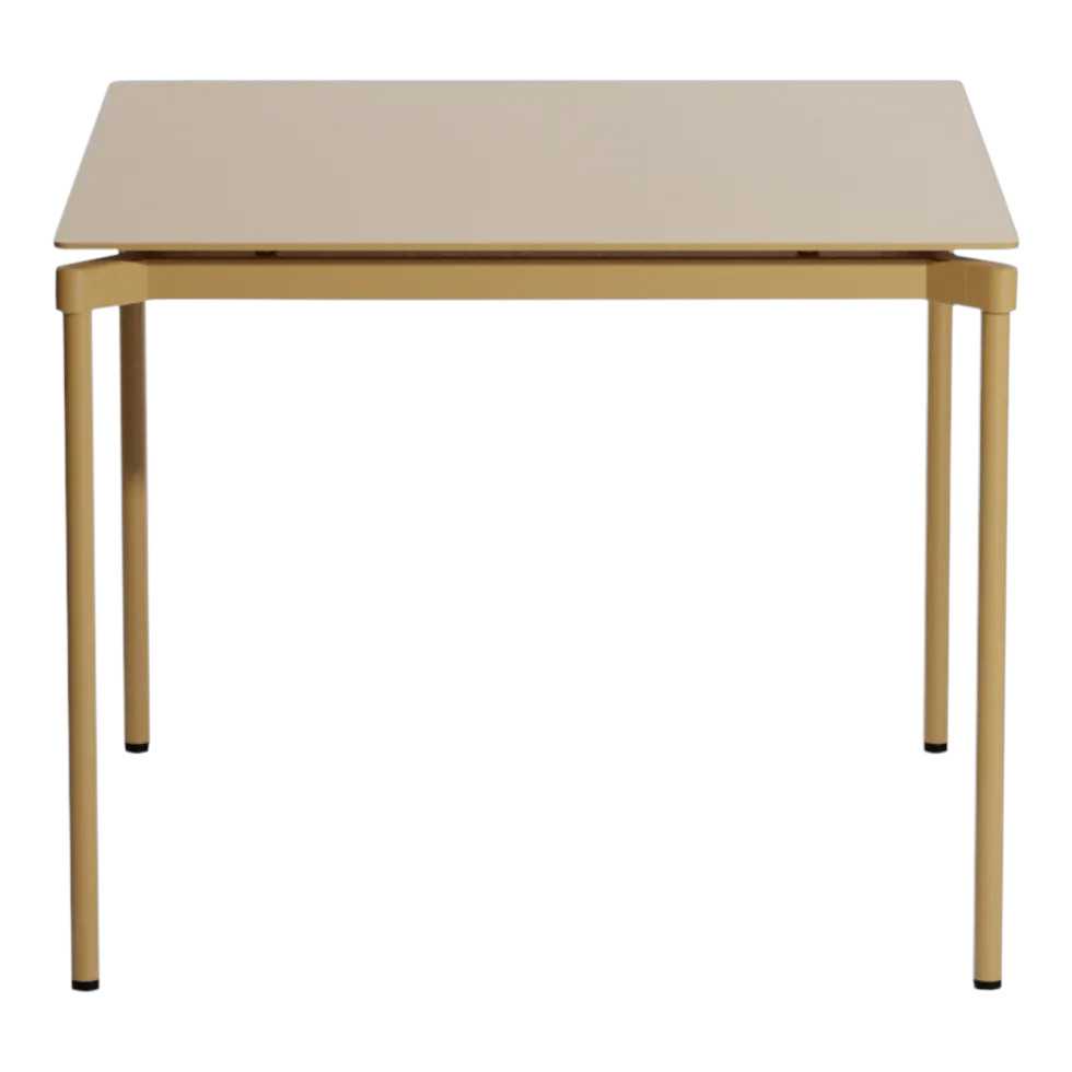 Table de jardin carrée or 70x70cm Fromme - Petite friture