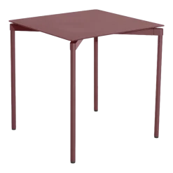 Table de jardin carrée rouge brun Fromme - Petite friture