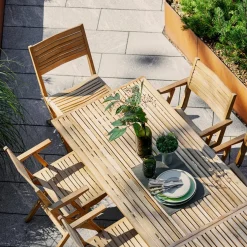 Table de jardin en teck Flip - Cane-Line