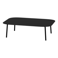 Table de jardin ovale en acier noir 120cm Lago - Metallbude