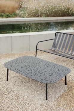 Table de jardin ovale en acier noir 120cm Lago - Metallbude