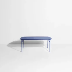 Table de jardin rectangulaire bleue 180 cm Week-End - Petite Friture