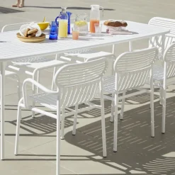 Table de jardin rectangulaire bleue 220 cm Week-End - Petite Friture