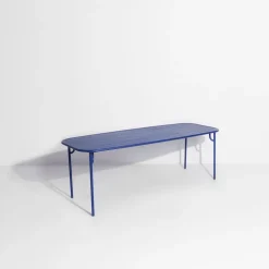 Table de jardin rectangulaire bleue 220 cm Week-End - Petite Friture
