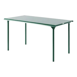 Table de jardin rectangulaire en acier inoxydable vert mousse 160x100cm Patio - Tolix