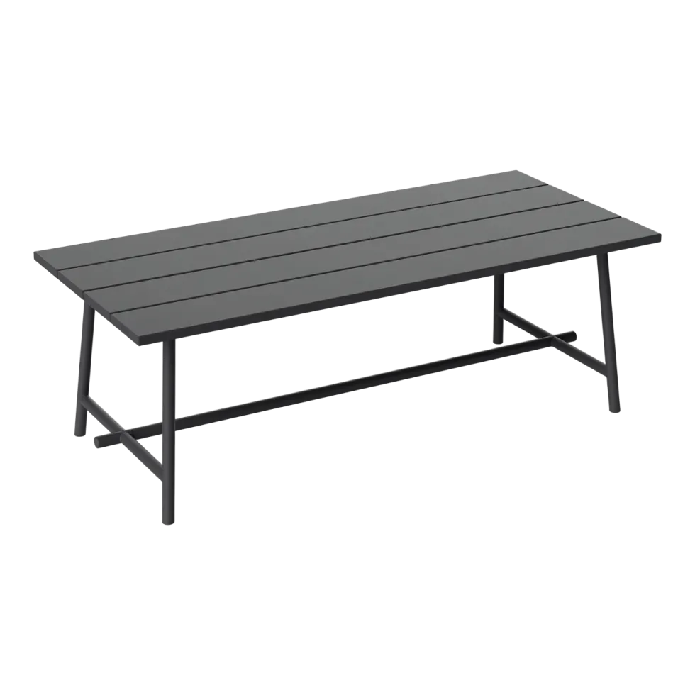 Table de jardin rectangulaire en aluminium anthracite 220x100x76cm Fred's - Fatboy