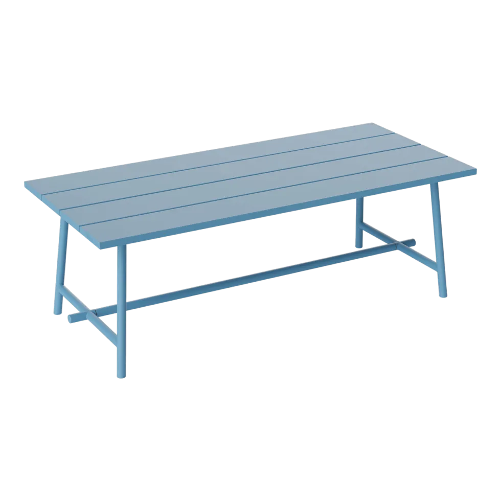 Table de jardin rectangulaire en aluminium bleu 220x100x76cm Fred's - Fatboy
