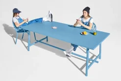 Table de jardin rectangulaire en aluminium bleu 220x100x76cm Fred's - Fatboy