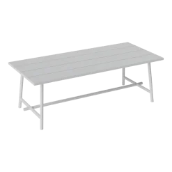 Table de jardin rectangulaire en aluminium gris clair 220x100x76cm Fred's - Fatboy