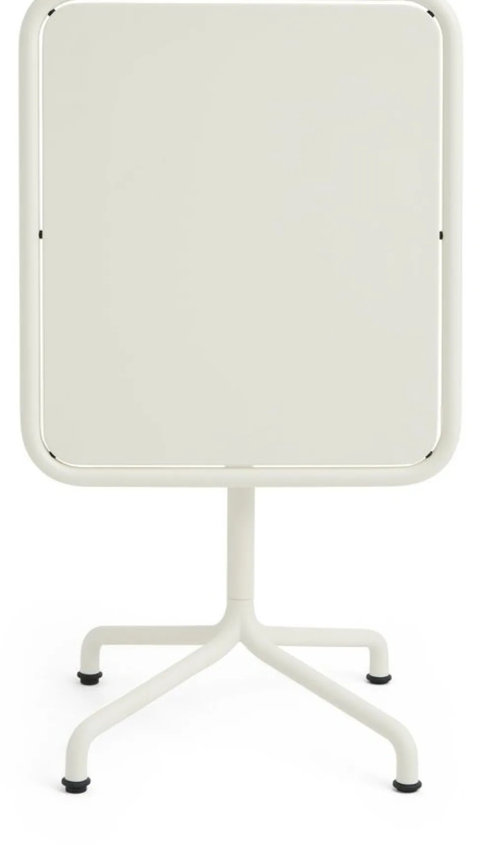 Table de jardin rectangulaire en aluminium laqué blanc cassé 60x70x74cm Deville - HAY